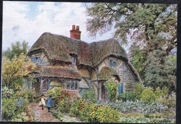 Cowdrays kunyhó, Midhurst, Sussex, a The Cottages and the Village Life of Rural England című, Dent & Sons Limited által kiadott műből, 1912